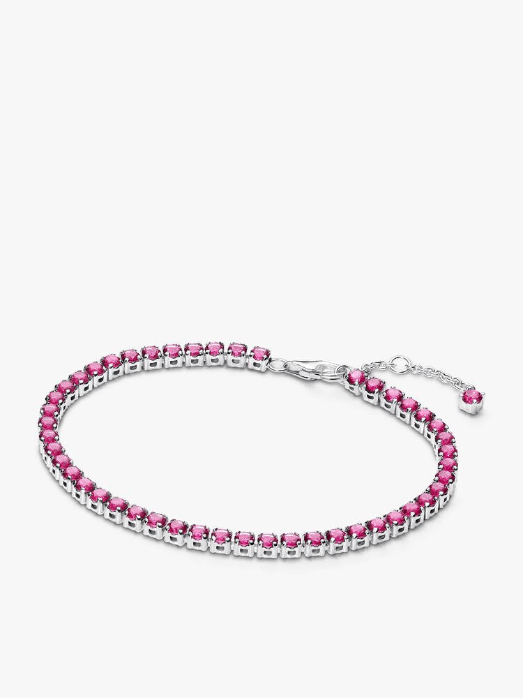 Sparkling Pink Tennis Bracelet