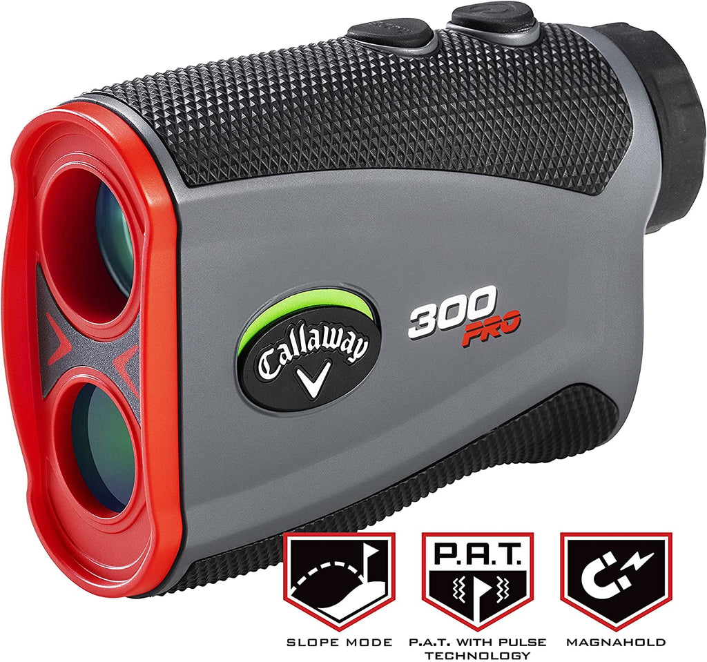 Callaway 300 Pro Slope Laser Golf Rangefinder, 6x, 5-1000 Yards - Enhanced 2021 Model