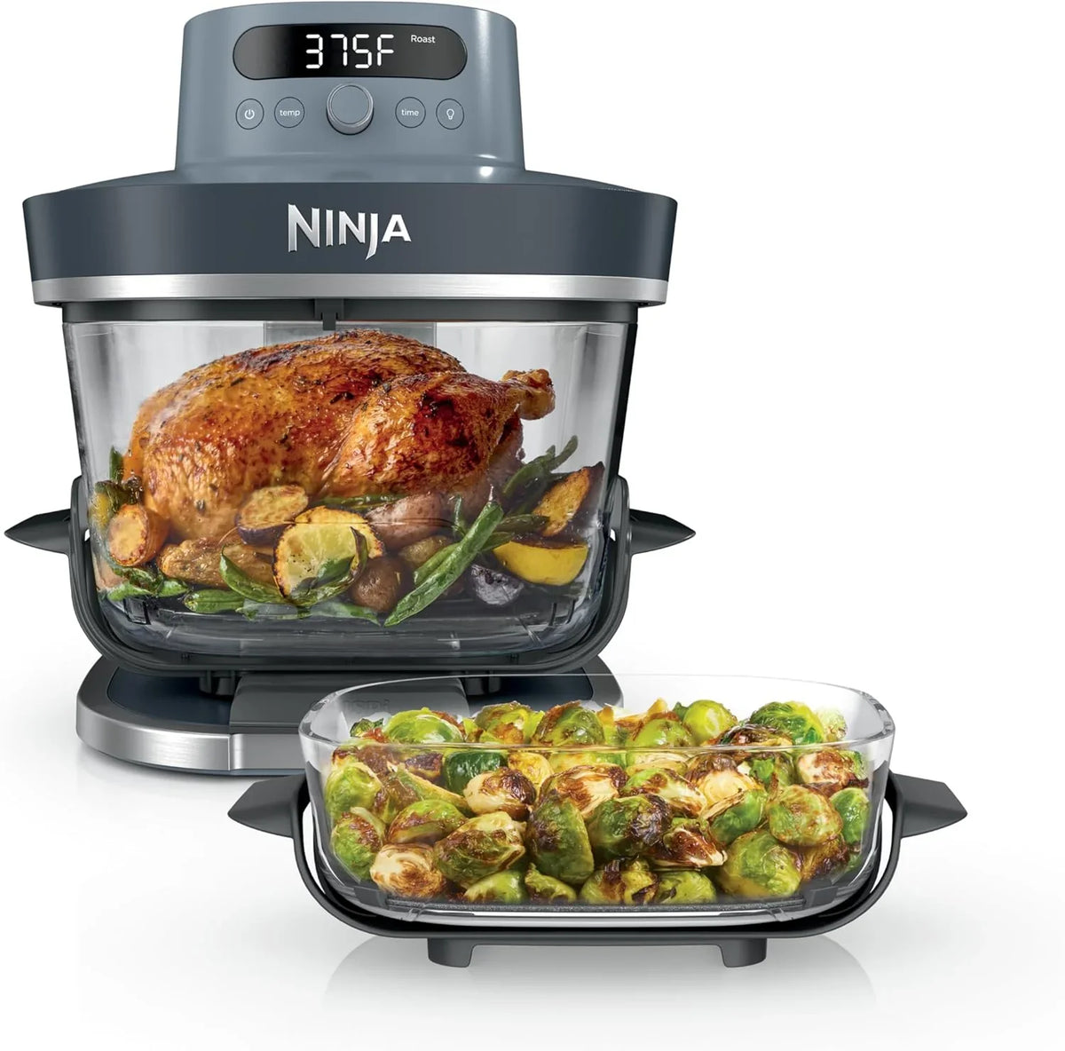 Ninja Crispi Pro 6-In-1 Glass Air Fryer - 6 qt And 2.5 qt Glass Containers