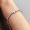 Pandora Moments Marvel Logo Clasp Snake Chain Bracelet