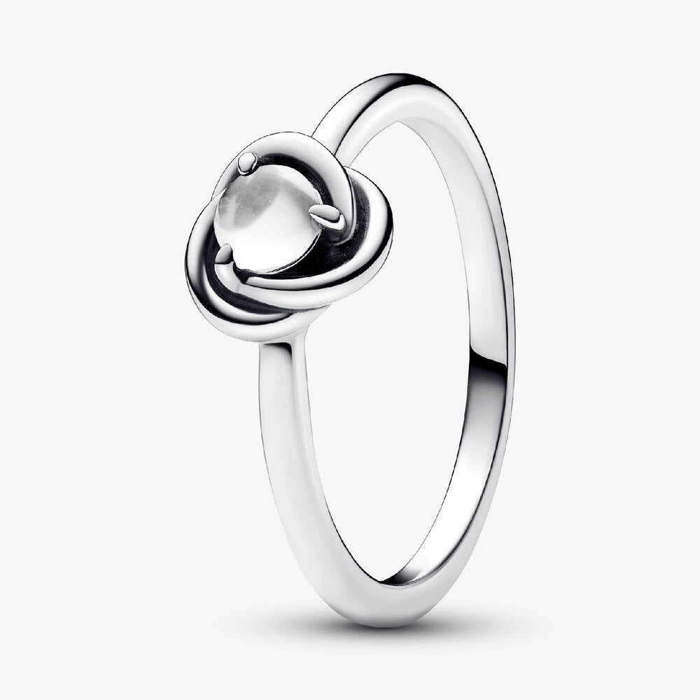 April Birthstone Eternity Circle Ring