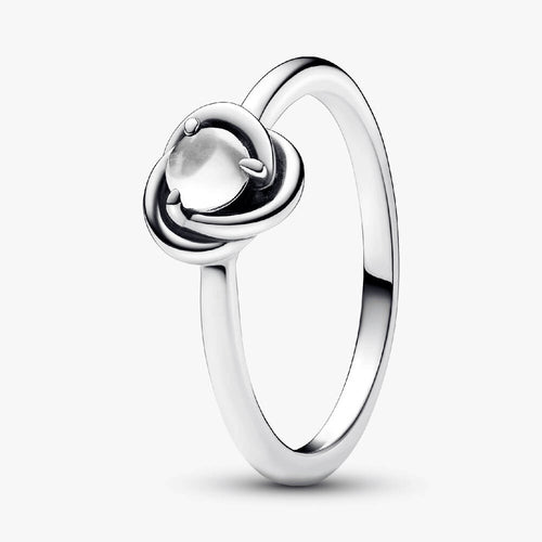 April Birthstone Eternity Circle Ring