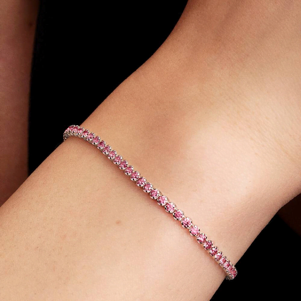 Pink Small Tennis Bracelet