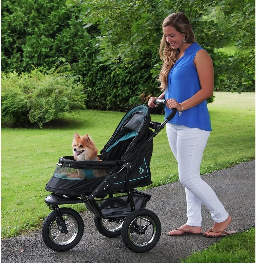 Pet Gear No-Zip Pet Stroller, Skyline, 70 lbs - NV