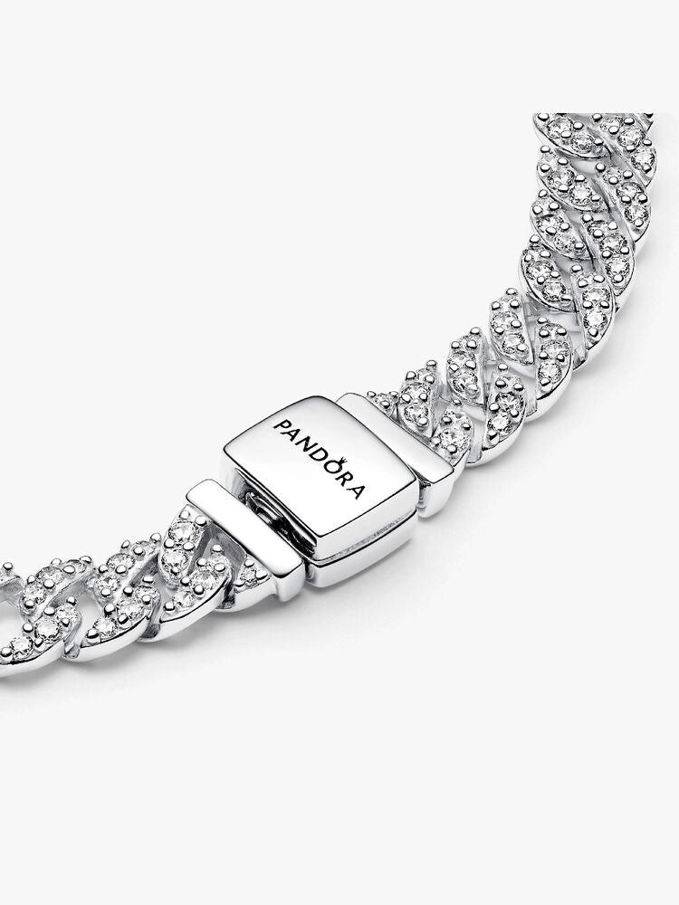 Pandora Timeless Pavé Cuban Chain Bracelet