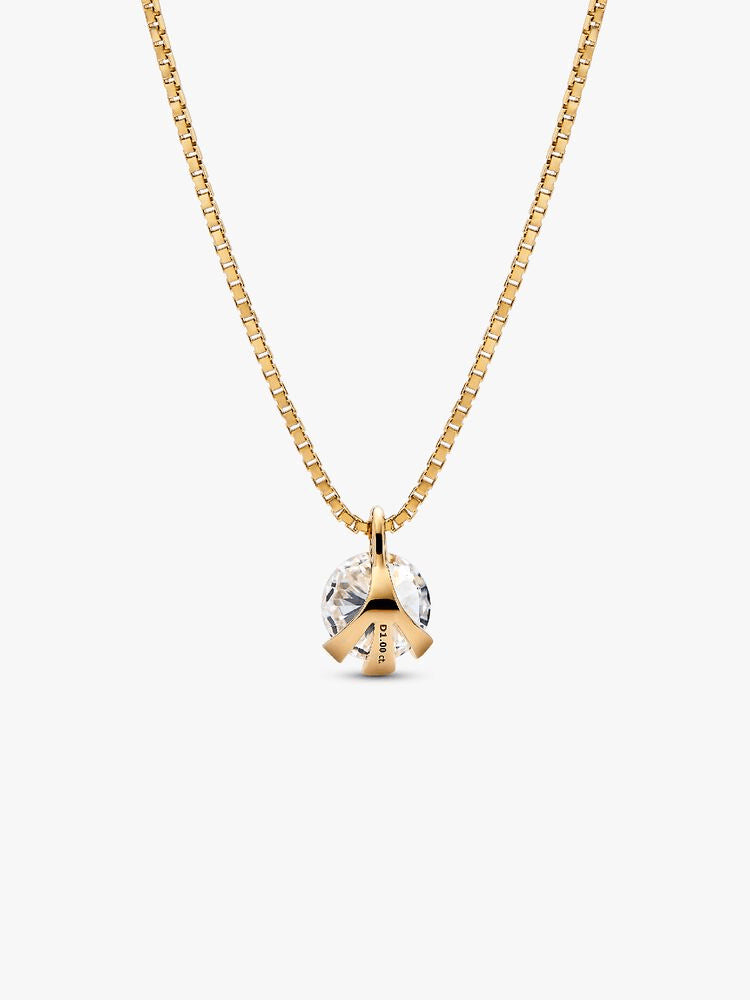 Pandora Nova 14k Gold Lab-grown Diamond Pendant Necklace