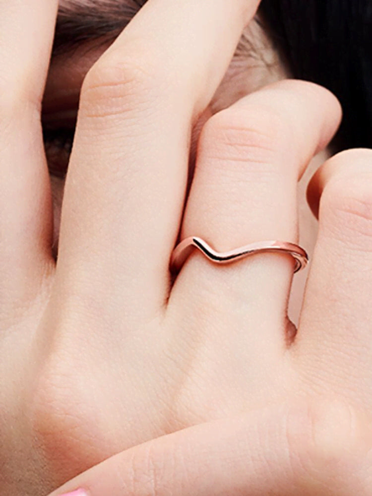 Polished Wave Ring