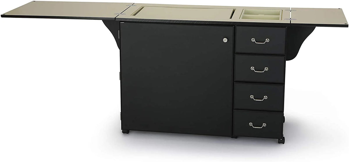 Norma Jean Sewing Cabinet With Storage And Airlift, Black, 45-Pound Capacity - 353