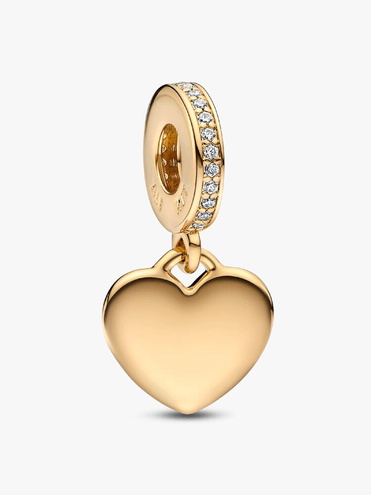 Engravable Heart Tag Dangle Charm