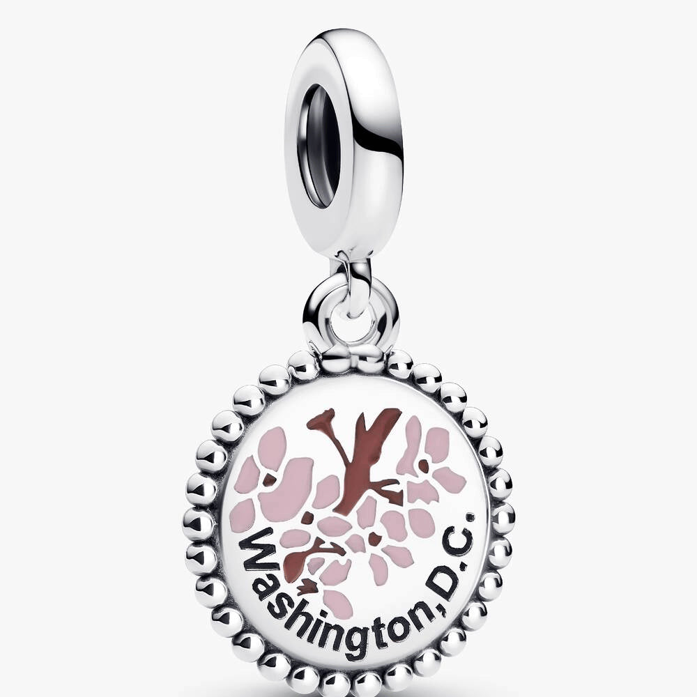 Washington D.C. Cherry Blossom Dangle Charm