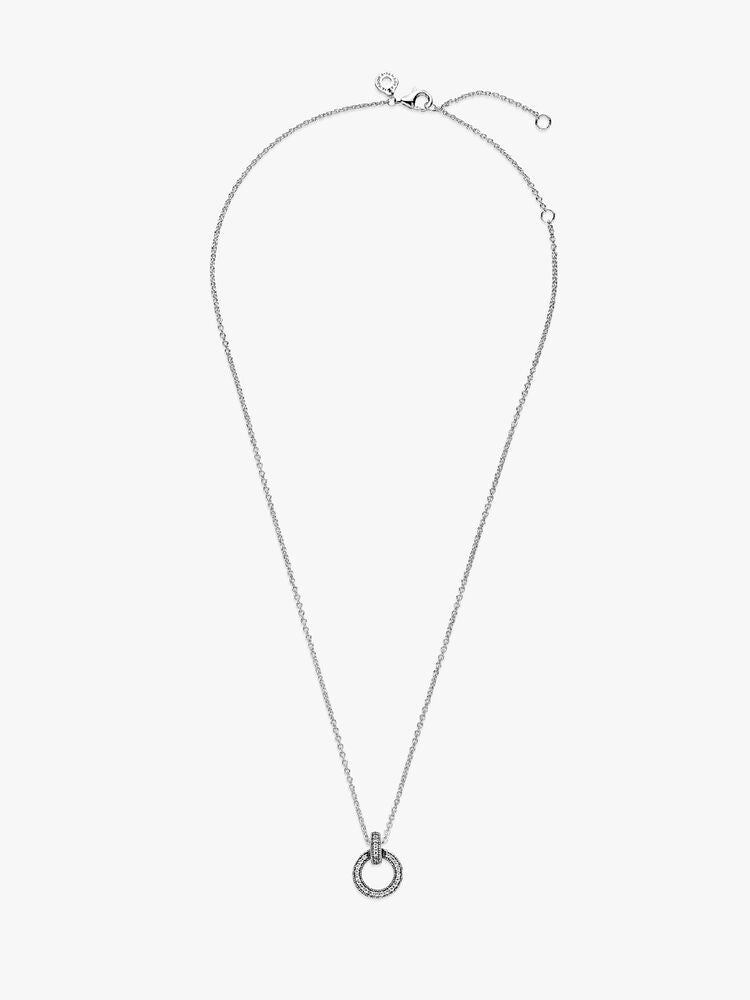 Double Circle Pendant & Necklace