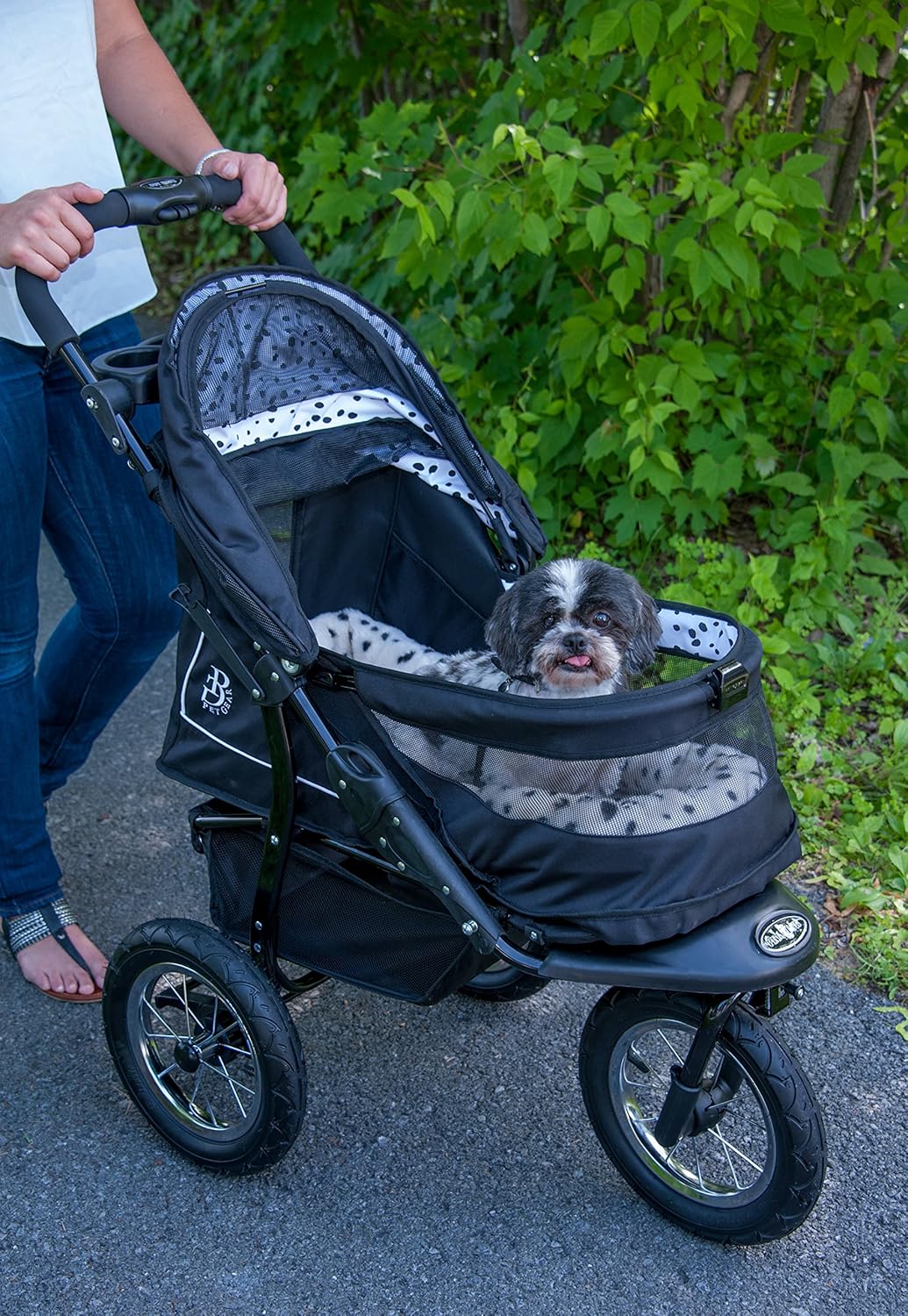 Pet Gear No-Zip Pet Stroller, Skyline, 70 lbs - NV