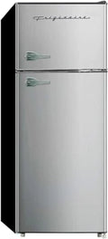 Frigidaire 2-Door Top-Freezer Apartment Size Refrigerator-Freezer Combo, 7.5 Cu Ft, Platinum Series Stainless