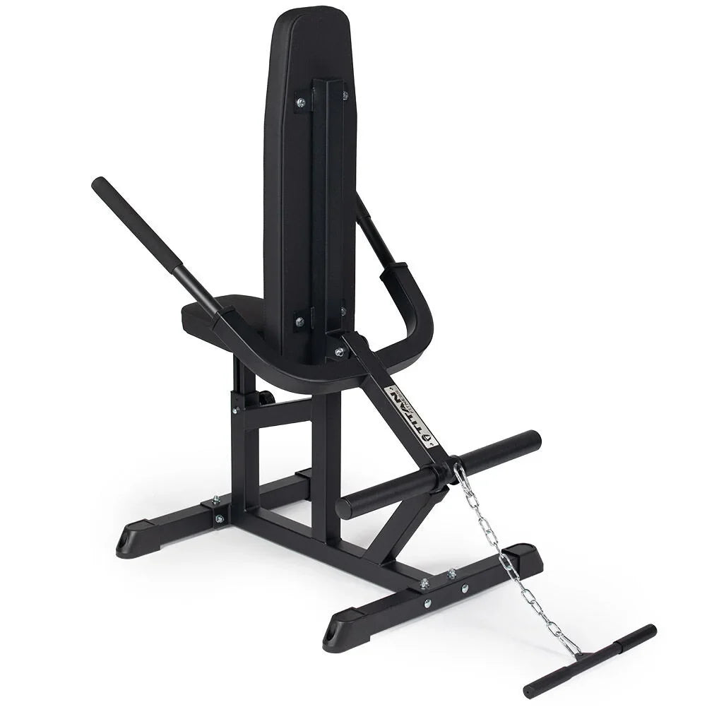 Titan Fitness Plate-Loaded Seated Dip Machine, 200 LB, Adjustable 16.75in To 22in Seat Height