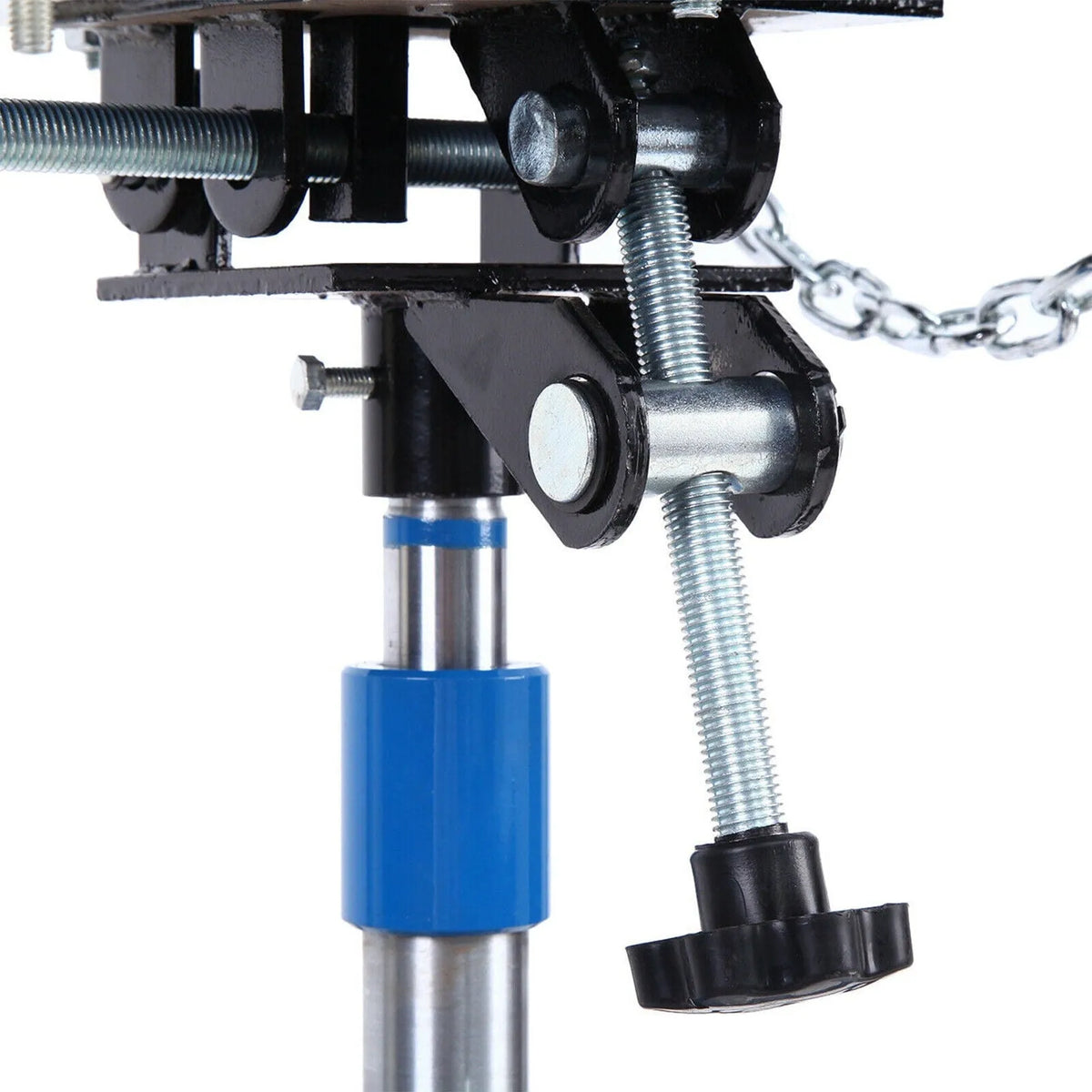 Hydraulic Car Transmission Jack Vertical Lift, 1660 Pounds, 33-70 in, Blue