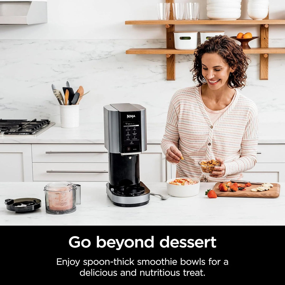 7-in-1 Ice Cream Maker With 2 Pint Containers And Lids - Silver