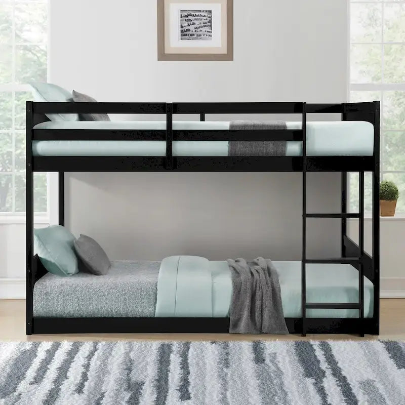 Delphia Twin Over Twin Low Profile Bunk Bed - 77.33 L x 42.25 D x 51.5 H