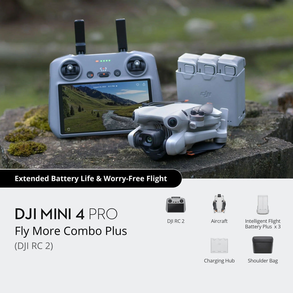 DJI Mini 4 Pro Fly More Combo With DJI RC 2 Controller - Mini 4 Pro