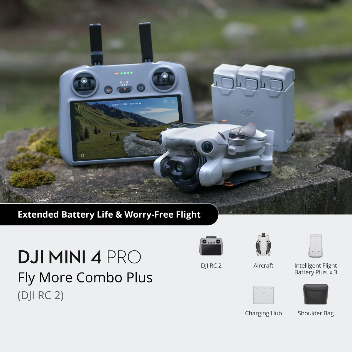 DJI Mini 4 Pro Fly More Combo With DJI RC 2 Controller - Mini 4 Pro