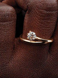 Pandora Nova 14k Gold Lab-grown Diamond Asymmetric Ring