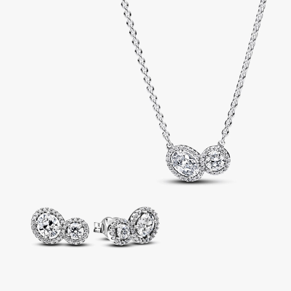 Embracing Halo Jewelry Set