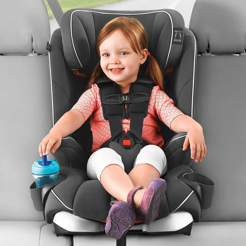 Chicco MyFit Harness And Booster Car Seat, Fathom Grey/Blue, 25-100 lb - 04079783780070