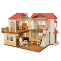 Calico Critters Red Roof Country Home Dollhouse Playset With Figures, Furniture And Accessories
