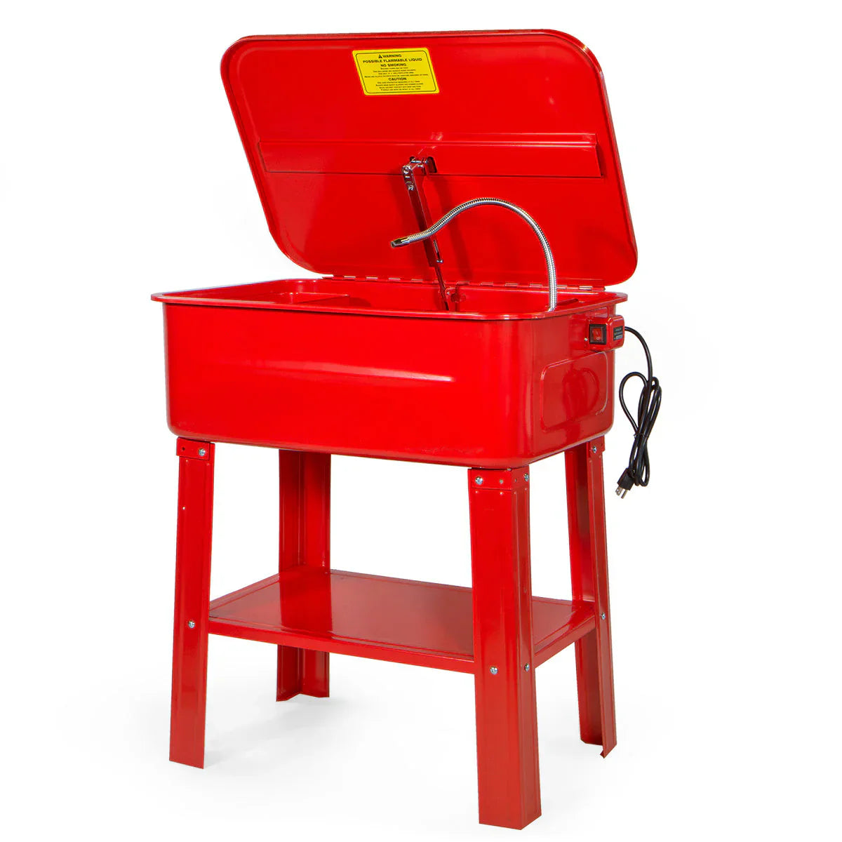 20 Gallon Parts Washer With General Purpose Solvent Pump, 30-3/4 Inch x 21-1/2 Inch x 34-1/2 Inch