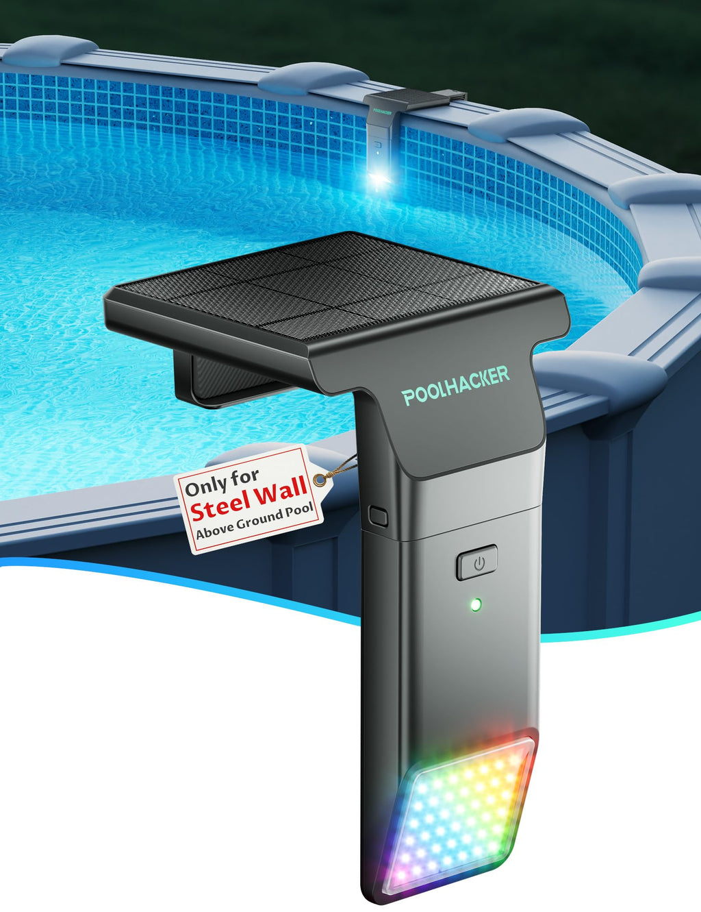 Solar LED Pool Light - 42 LEDs, 10 Color Options