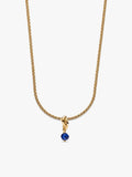 September Eternity Circle Dangle Charm Necklace Set