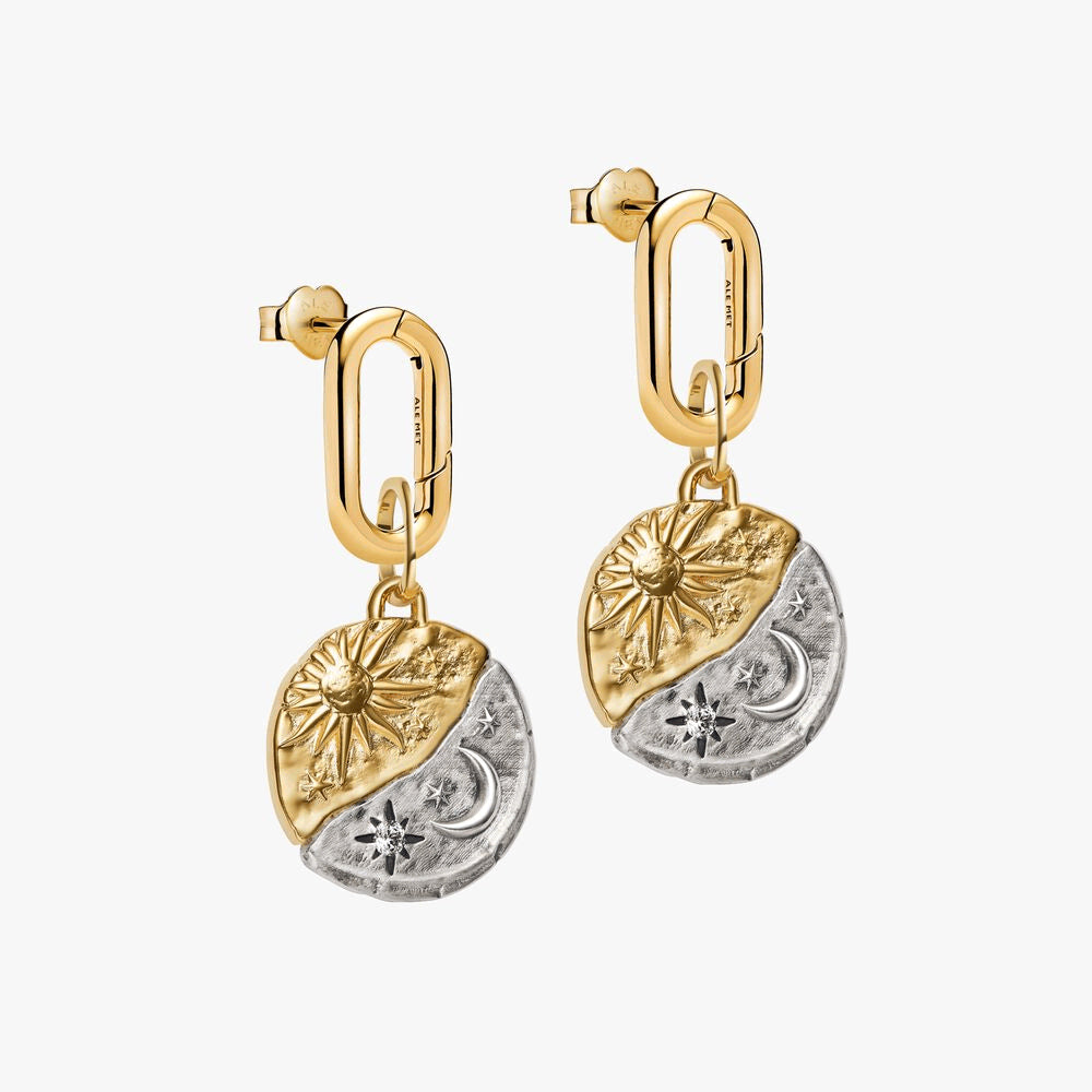 Sun & Moon Charm Earrings