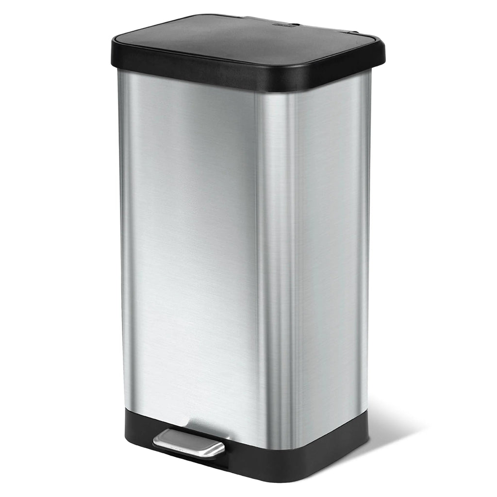 20 Gallon Stainless Steel Step Trash Can With Odor Control