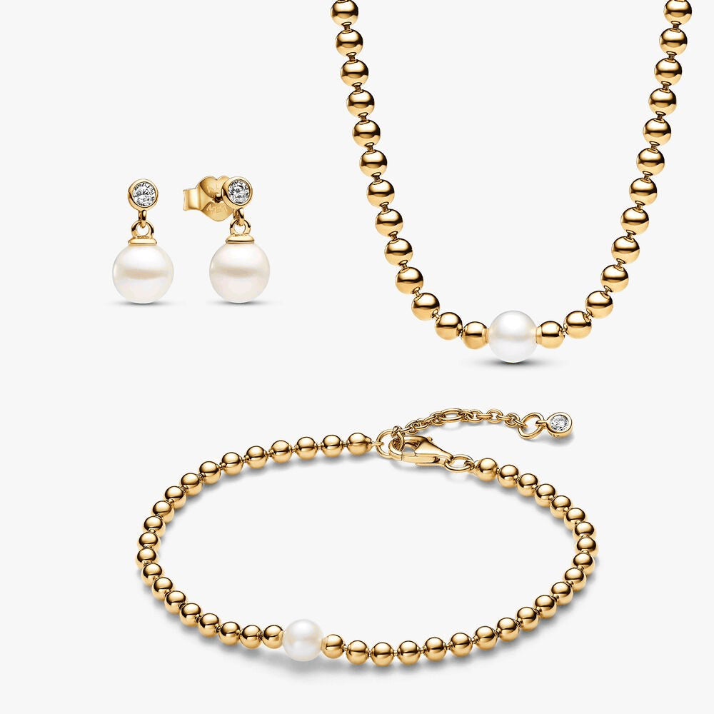 Treated Freshwater Cultured Pearl & Beads Jewelry Set