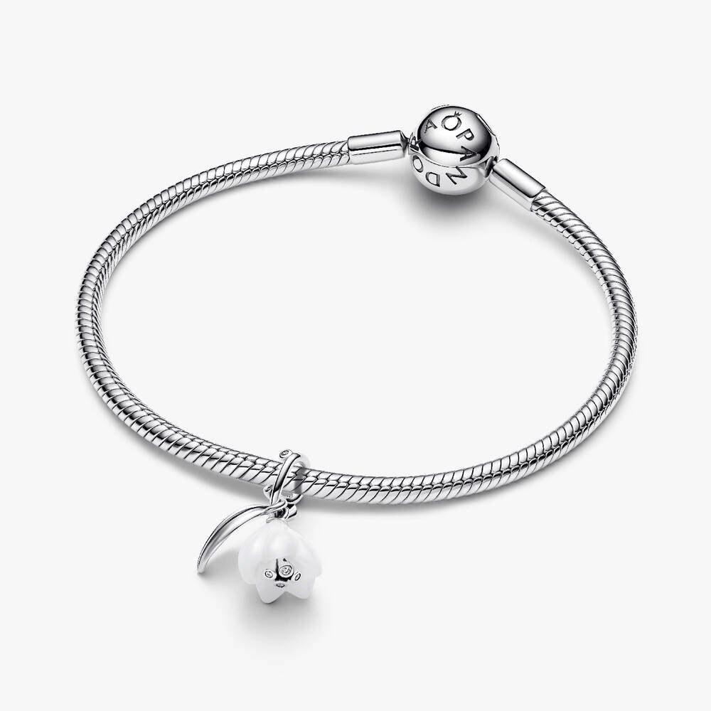 Snowdrop Flower Dangle Charm