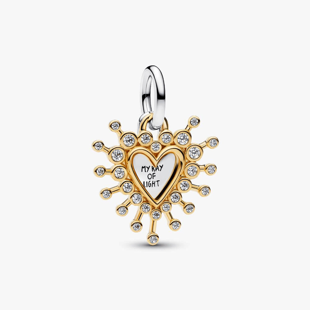 Radiant Heart Double Dangle Charm