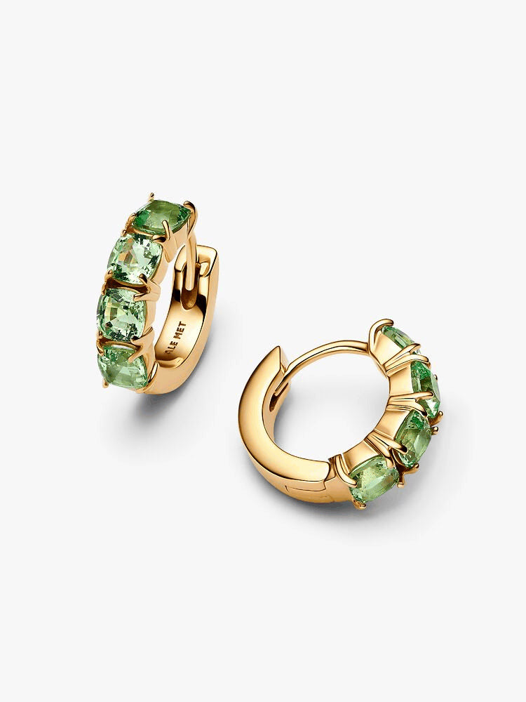 Sparkling Green Bracelet and Earring Set