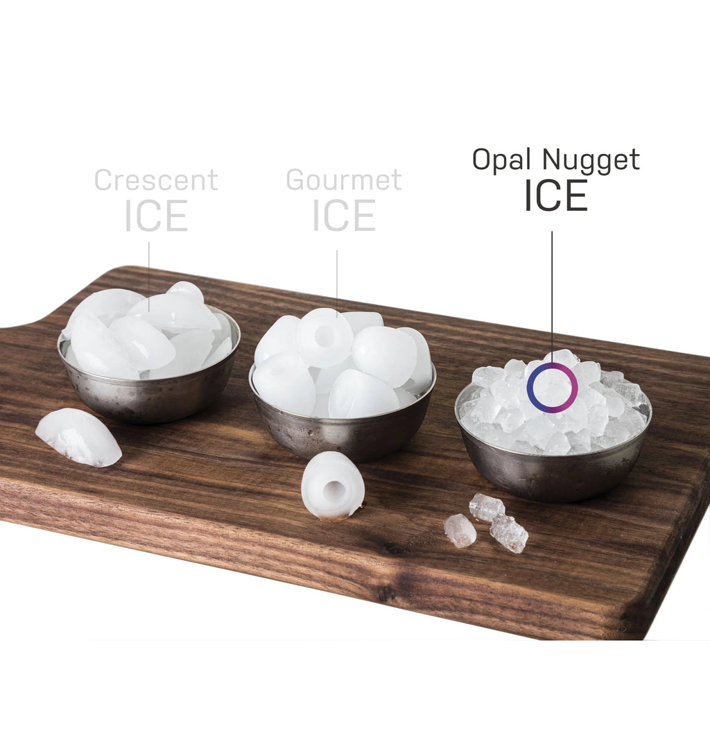 GE Profile Countertop Nugget Ice Maker With Side Tank, Stainless Steel, 33 lbs Daily Ice Production - Opal