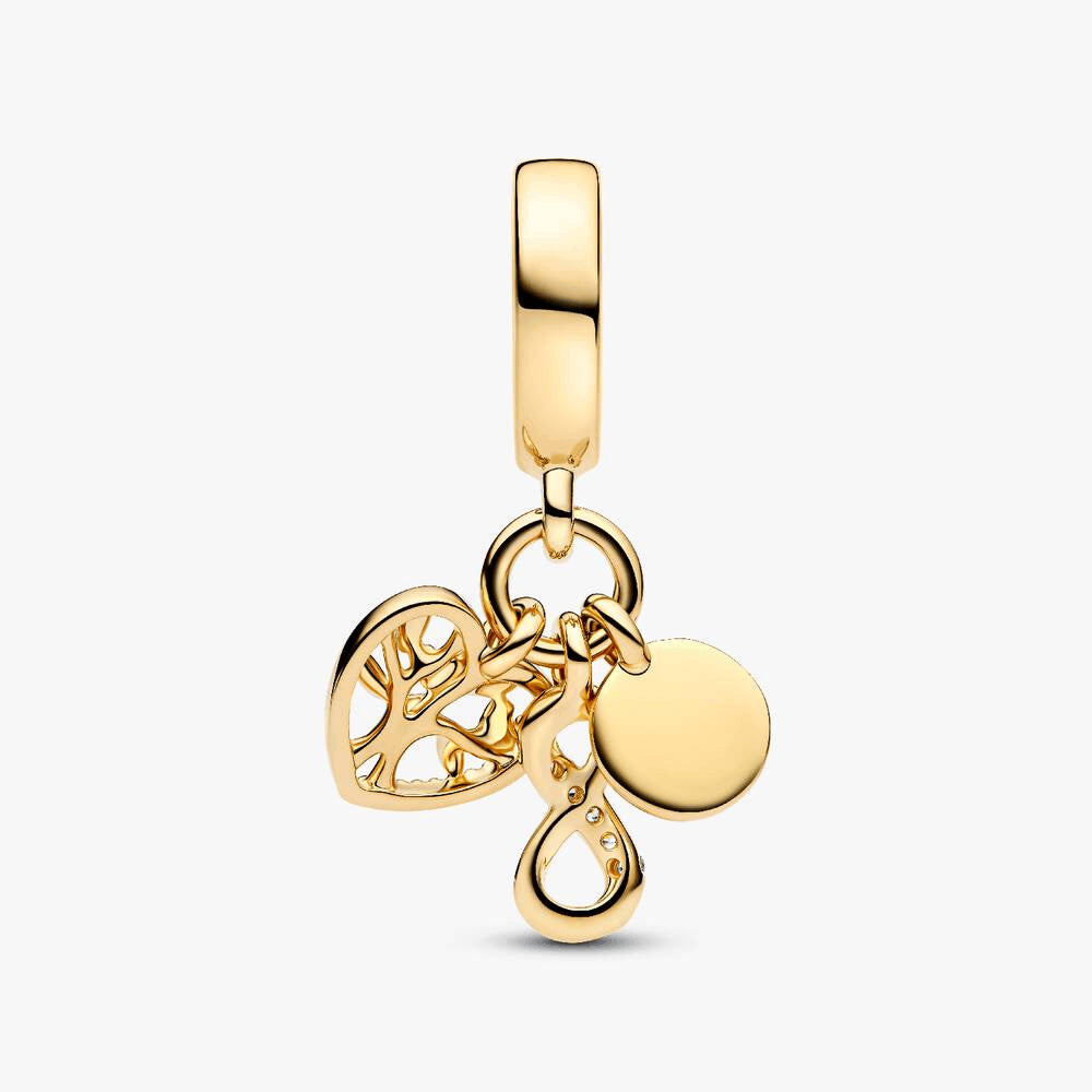 Family Infinity Triple Dangle Charm