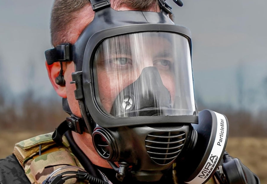 CBRN Full Face Gas Mask With Drinking System