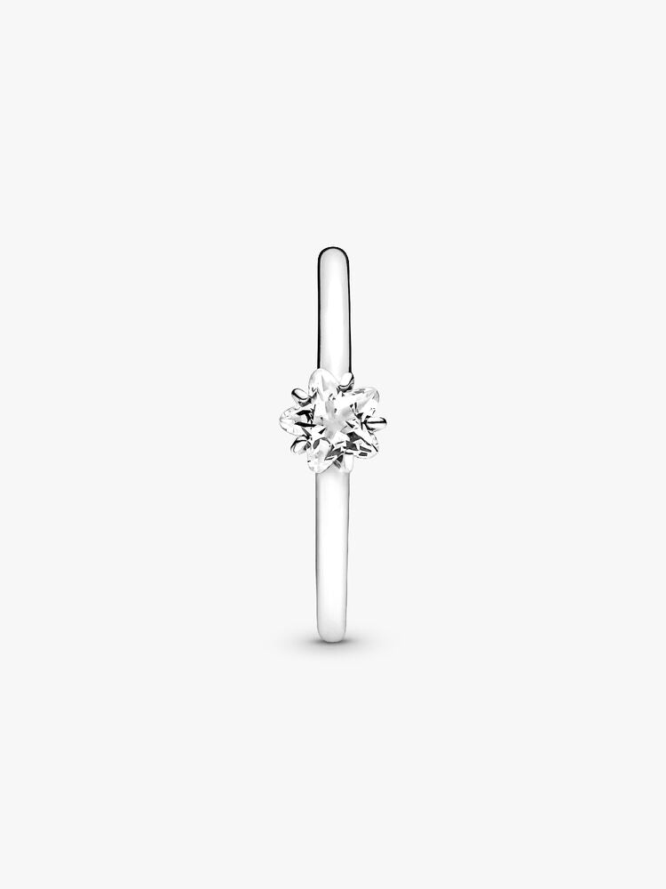 Celestial Sparkling Star Solitaire Ring