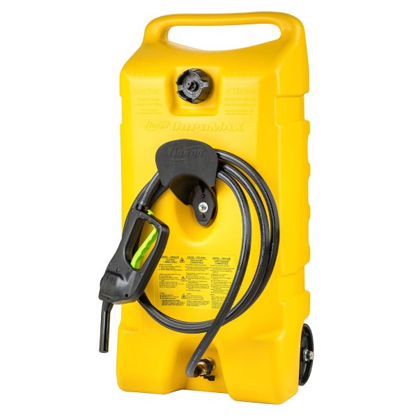 14-Gallon Portable Diesel Fuel Caddy With Pump, 10 ft Hose And 2 Pack