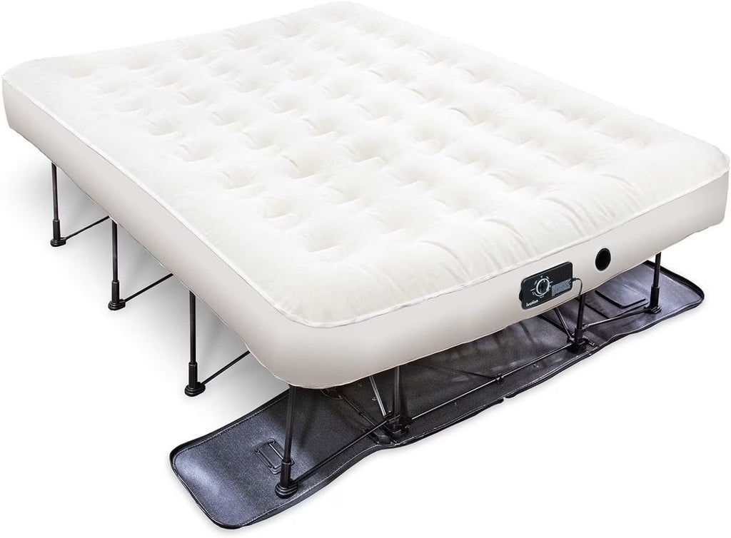 Ivation EZ-Bed Twin Air Mattress With Frame, Rolling Case And Built-In Pump