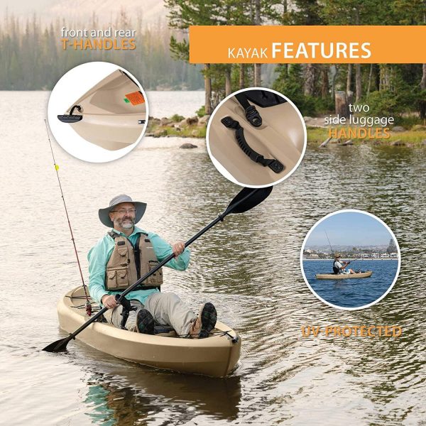 Lifetime Tamarack Angler 100 Fishing Kayak 2 Pack With Paddles - 90806
