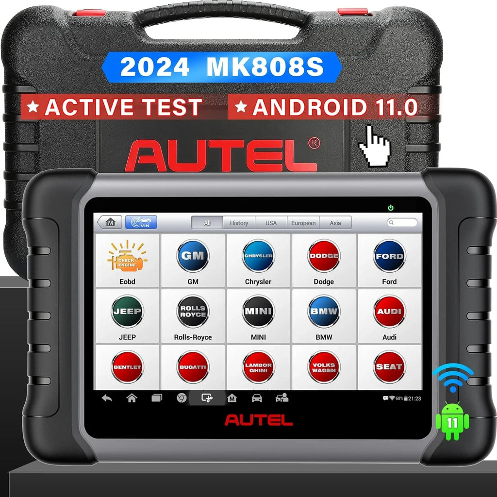 Autel MaxiCOM MK808S Automotive Diagnostic Scanner With 7-inch LCD Touchscreen