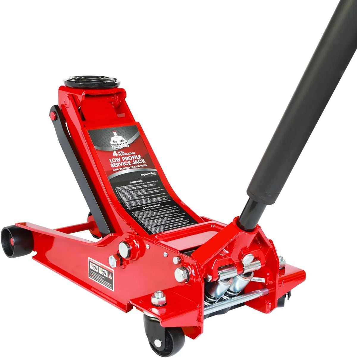 Jack Boss 3 Ton Aluminum And Steel Racing Floor Jack, Red - AS830011L