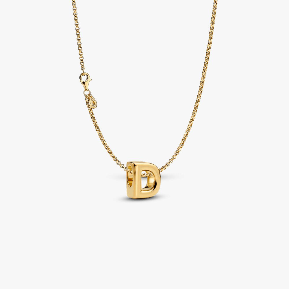 Letter D Charm Necklace