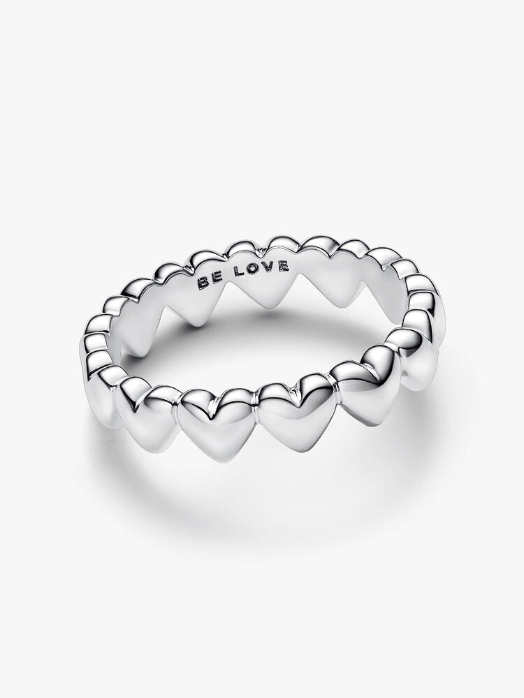 Row of Hearts Ring