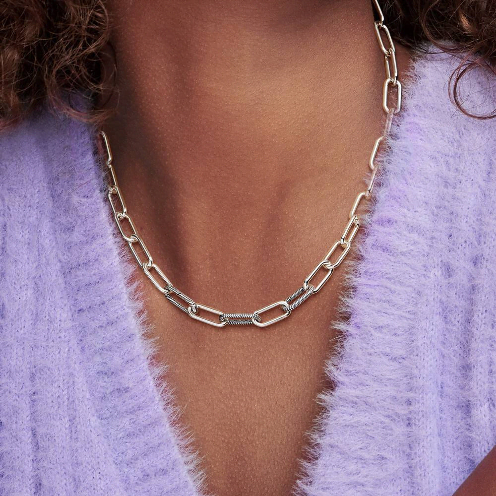 FINAL SALE - Pandora ME Round Clasp Medium-Link Chain Necklace