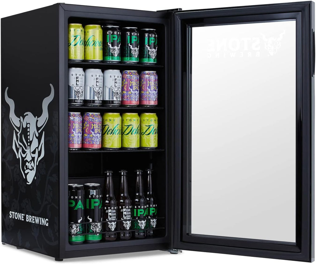 Beverage Refrigerator Cooler, 126 Cans, Right Hinge Glass Door - AB-1200