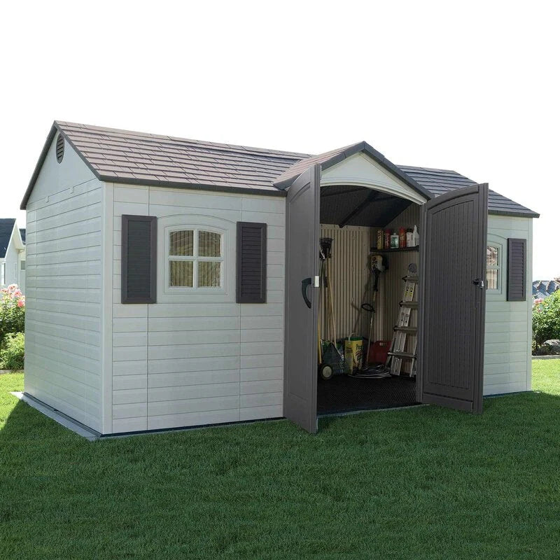 Double Door Storage Shed, 15 ft x 8 ft